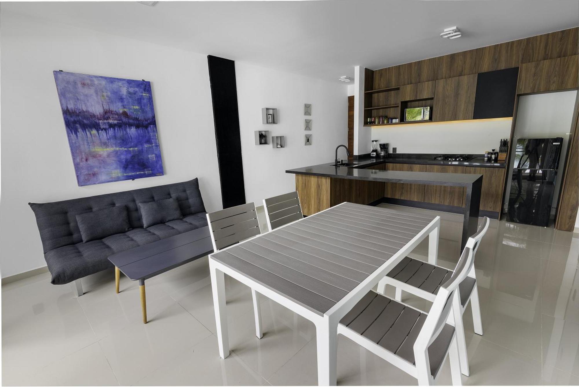 Angelina 28 Beachfront And Family Apartments - Modern And Relaxing Long Stays - 20 Min From Cancun Airport Puerto Morelos Exterior foto